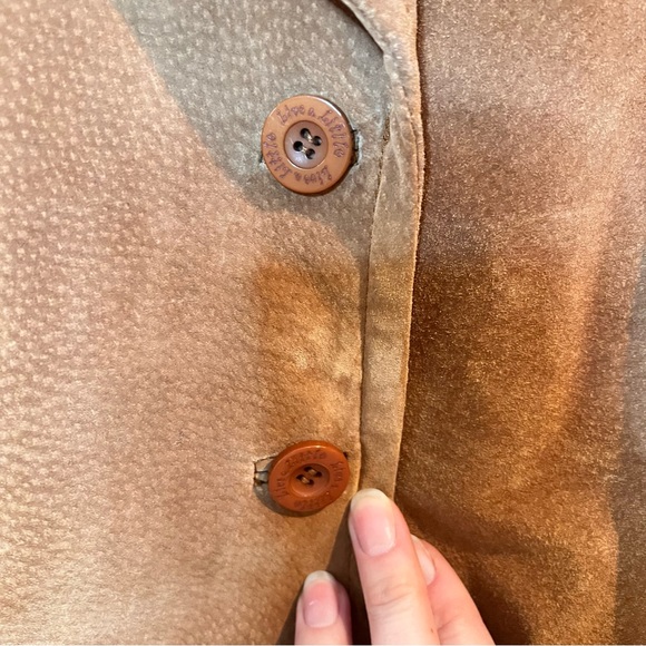 Y2K | Live a Little tan suede leather blazer jacket - Picture 6 of 12